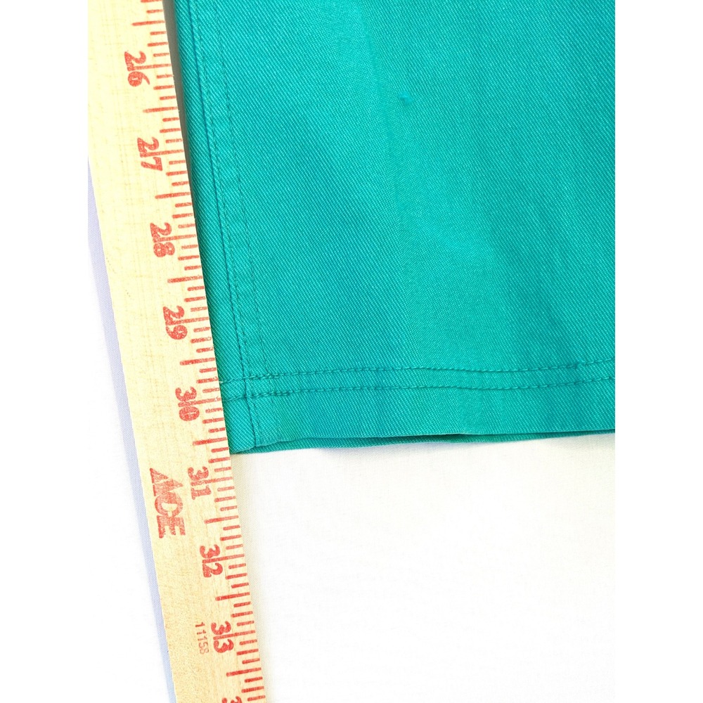 Like An Angel Womens 3X Teal Green Stretch Pants Straight Leg 5-Pocket Trousers - Picture 6 of 6